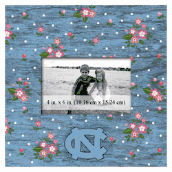 North Carolina Tar Heels Floral 10x10 Frame