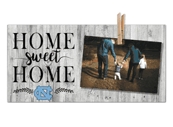 North Carolina Tar Heels Home Sweet Home Clothespin 6x12