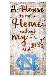North Carolina Tar Heels House is Not a Home 6x12 Sign