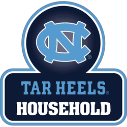 North Carolina Tar Heels Household Auto Decal
