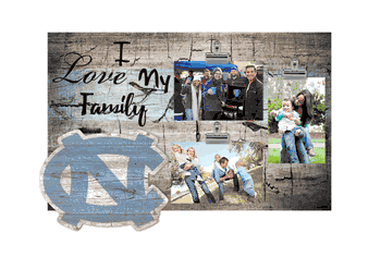 North Carolina Tar Heels I Love my Family Clip Frame
