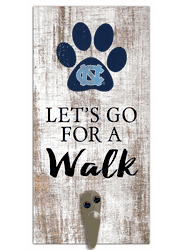 North Carolina Tar Heels Leash Holder 6x12 Sign