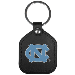 North Carolina Tar Heels Leather Square Key Chains