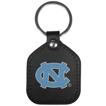 North Carolina Tar Heels Leather Square Key Chains