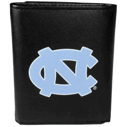 North Carolina Tar Heels Leather Tri-fold Wallet, Large Logo
