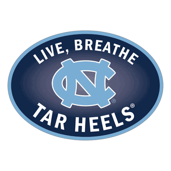 North Carolina Tar Heels Live-Breath Auto Decal
