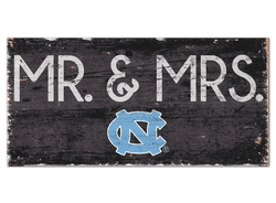 North Carolina Tar Heels Mr & Mrs Sign