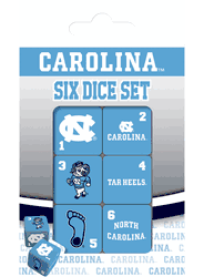 North Carolina Tar Heels NCAA Dice Set