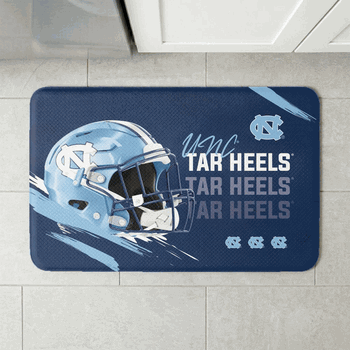 North Carolina Tar Heels NCAA Painted Embossed Floor Mat 18x30 inches