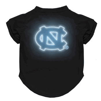 North Carolina Tar Heels Neon Pet T-Shirt, Large