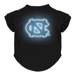 North Carolina Tar Heels Neon Pet T-Shirt, Small