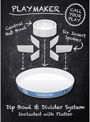 North Carolina Tar Heels Platter Party Style