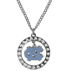 North Carolina Tar Heels Rhinestone Hoop Necklaces