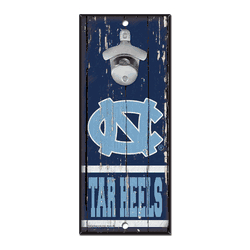 North Carolina Tar Heels Sign Wood 5x11 Bottle Opener
