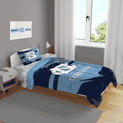 North Carolina Tar Heels Slanted Stripe 4 PC Twin Bed in a Bag