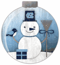 North Carolina Tar Heels Snowglobe 12in Wall Art