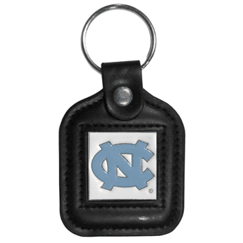 North Carolina Tar Heels Square Leatherette Key Chain