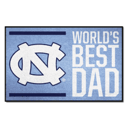 North Carolina Tar Heels Starter Mat Accent Rug - 19in. x 30in. World's Best Dad Starter Mat