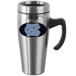 North Carolina Tar Heels Steel Travel Mug w/Handle