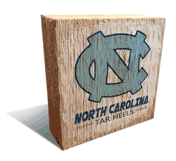 North Carolina Tar Heels Team Logo Block 6X6