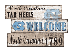 North Carolina Tar Heels Welcome 3 Plank