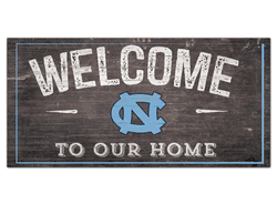 North Carolina Tar Heels Welcome Distressed 6 x 12
