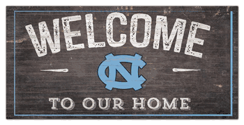 North Carolina Tar Heels Welcome Distressed 6 x 12