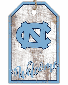 North Carolina Tar Heels Welcome Team Tag 11x19 Sign