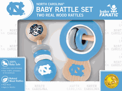 North Carolina Tar Heels Wood Rattle Set