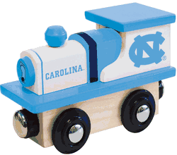North Carolina Tar Heels Wood Train Engine