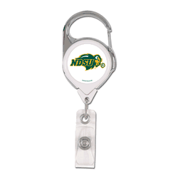 North Dakota State Bison Badge Holder Premium Retractable