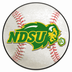 North Dakota State Bison Baseball Rug - 27in. Diameter