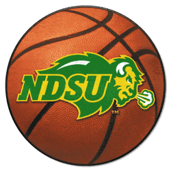 North Dakota State Bison Basketball Rug - 27in. Diameter