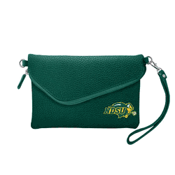 North Dakota State Bison Fold Over Crossbody Pebble Green