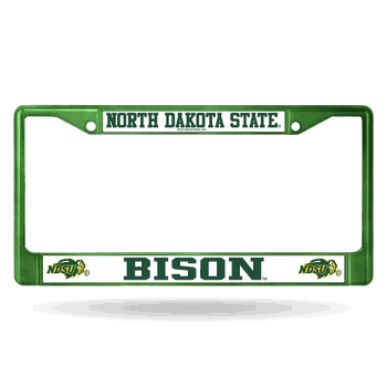 North Dakota State Bison Green Colored Chrome Frame