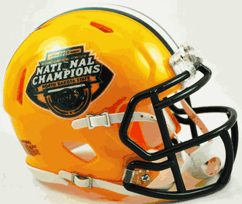 North Dakota State Bison NCAA Mini Speed Football Helmet 2015 National Champ