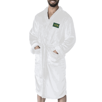 North Dakota State Bison NCAA White Out Silk Touch Robe Large/XLarge