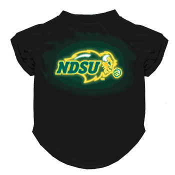 North Dakota State Bison Neon Pet T-Shirt, X-Small