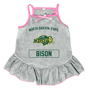 North Dakota State Bison Pet Dress Grey Type XSmall