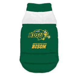 North Dakota State Bison Pet Parka Puff Vest Extra Small