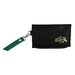 North Dakota State Bison Ribbon Organizer Wallet Dark Green