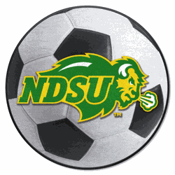 North Dakota State Bison Soccer Ball Rug - 27in. Diameter