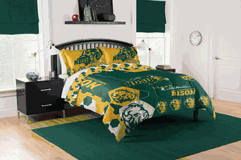 NCAA North Dakota State Hexagon Take F/Q Comforter Set