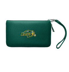 North Dakota State Bison Zip Organizer Wallet Pebble Green