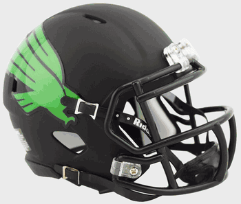 North Texas Mean Green NCAA Mini Speed Football Helmet Matte Black
