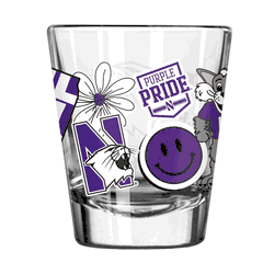 Northwestern Wildcats 2oz Native Shot Glass