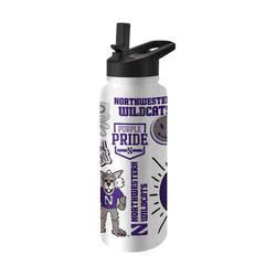 Northwestern Wildcats 34oz Native Quencher Bottle