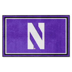 Northwestern Wildcats 4ft. x 6ft. Plush Area Rug