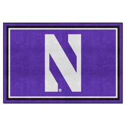 Northwestern Wildcats 5ft. x 8 ft. Plush Area Rug