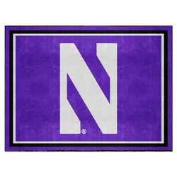 Northwestern Wildcats 8ft. x 10 ft. Plush Area Rug